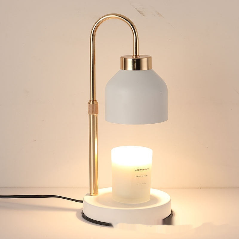Lampe chauffe-bougie à hauteur réglable, ambiance chaleureuse